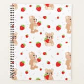 Little teddy bear with strawberry planner (Voorkant)
