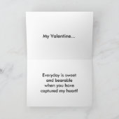 Little Teddy Bears and Hearts for Valentijns Kaart (Binnen)