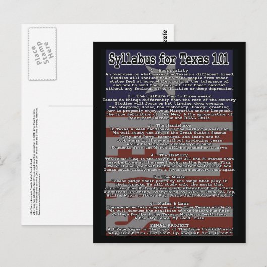 Little Texas 1.01 Briefkaart (Voorkant / Achterkant)