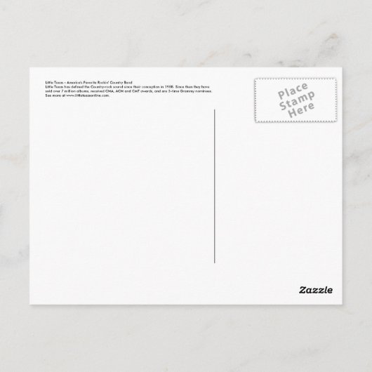 Little Texas 1.01 Briefkaart (Achterkant)