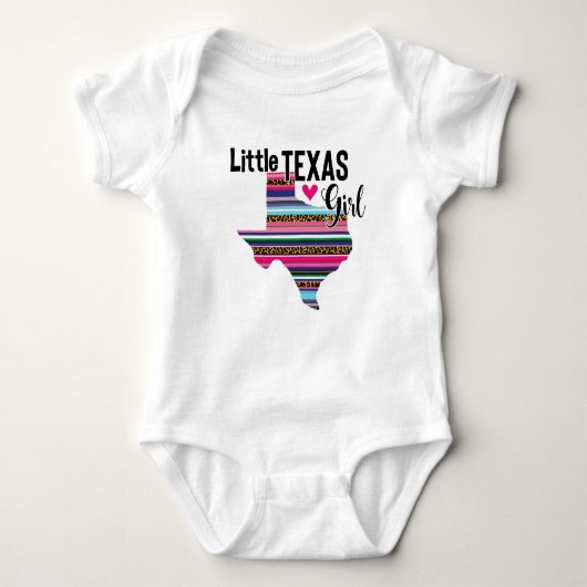 Little Texas Girl Serape Romper (Voorkant)