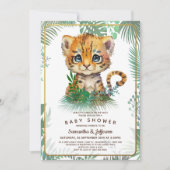 Little Tiger Baby shower Kaart (Voorkant)