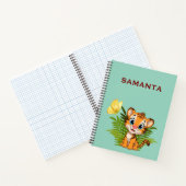 Little Tiger & Butterfly Deluxe Spiral Notebook Notitieboek (Binnen)