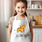 Little Tiger Cute Personalized Kinder Schort