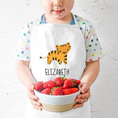 Little Tiger Cute Personalized Kinder Schort