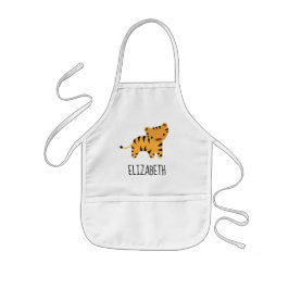Little Tiger Cute Personalized Kinder Schort