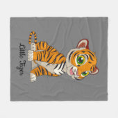 Little Tiger Design Fleece Blanket Deken (Voorkant (Horizontaal))
