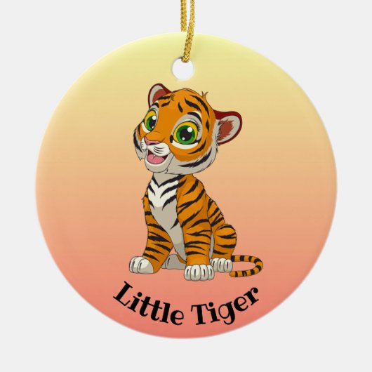 Little Tiger Design Ornament (Voorkant)