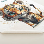Little Tiger gepersonaliseerd Sherpa Deken (3/4)