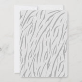 Little Tiger Modern grijs Baby shower Kaart (Achterkant)