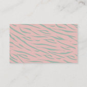 Little Tiger Modern Pink Baby Shower Book Request Informatiekaartje (Achterkant)