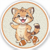 little tiger of American football Sticker (Voorkant)
