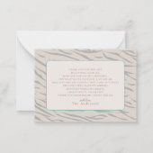 Little Tiger Taupe Baby shower Dank u Notitiekaartje (Achterkant)