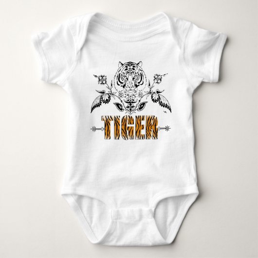 Little Tiger  tijger print baby Shirt (Voorkant)