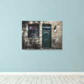 Little Tiny Street No 11 Kleurversie Canvas Afdruk (Insitu (Houten vloer))