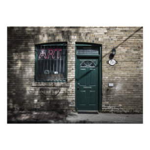 Little Tiny Street No 11 Kleurversie Foto Afdruk