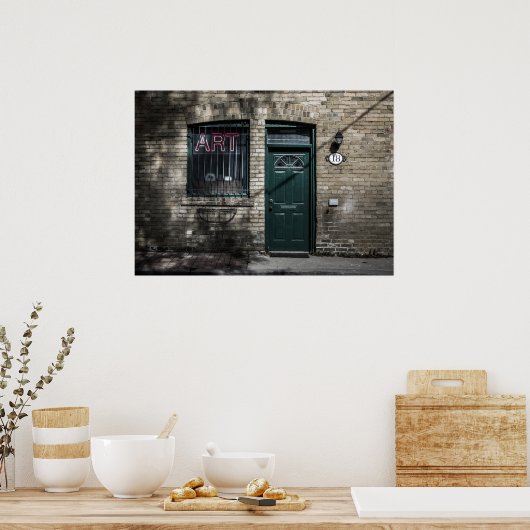 Little Tiny Street No 11 Kleurversie Poster (Keuken)