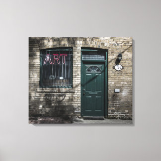 Little Tiny Street nr 11 Kleurversie Canvas Afdruk
