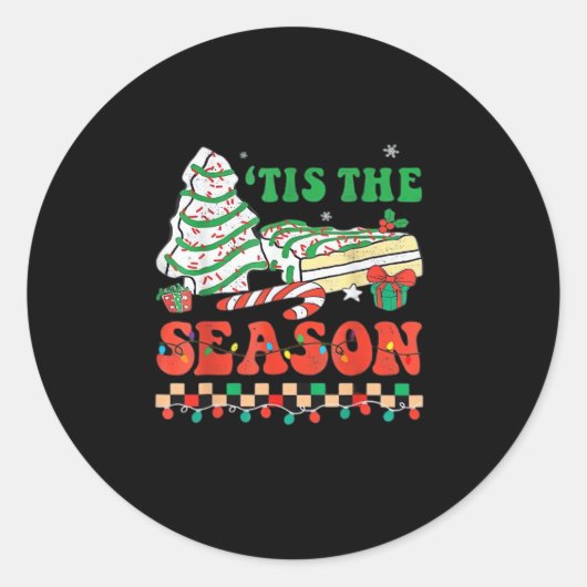 Little Tis The Season Ronde Sticker (Voorkant)