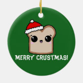 Little Toast Kerstmis Keramisch Ornament (Achterkant)