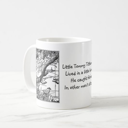 Little Tommy Tittlemouse Nursery Rhyme Koffiemok (Voorkant links)