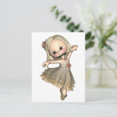 Little Toon Ballerina Briefkaart (Staand voorkant)