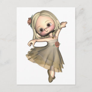 Little Toon Ballerina Briefkaart
