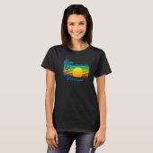 Little Torch Key Florida Retro Tropical Beach Suns T-shirt (Voorkant volledig)