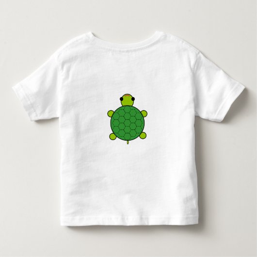 Little Tortoise Kinder T-shirt (Achterkant)