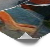 Little Tourist town Modern berg fantasy Poster (Hoek)