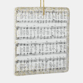 Little Town Bethlehem Bladmuziek Kerstmis Keramisch Ornament (Rechts)