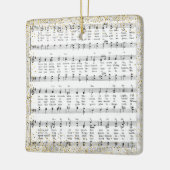 Little Town Bethlehem Bladmuziek Kerstmis Keramisch Ornament (Links)