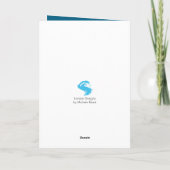 Little Town Christmas Feestdagen Kaart (Achterkant)