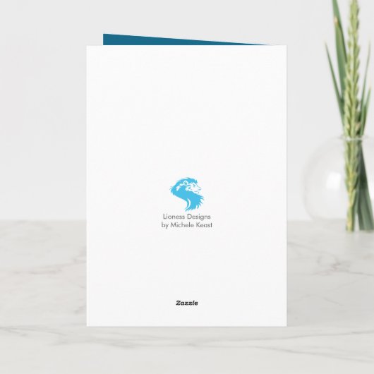 Little Town Christmas Feestdagen Kaart (Achterkant)