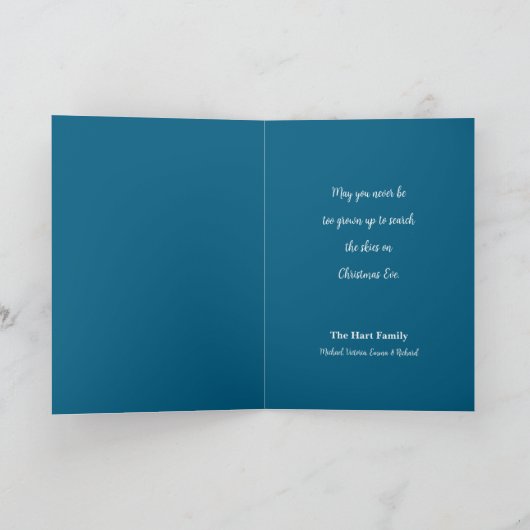 Little Town Christmas Feestdagen Kaart (Binnen)