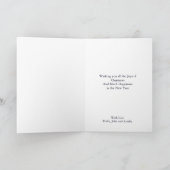 Little Town of Bethlehem White Nativity Carol Feestdagen Kaart (Binnen)