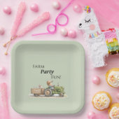 Little Tractor Farm Birthday Papieren Bordje (Feest)