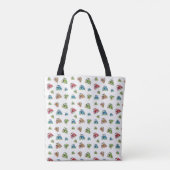 Little Tractors Canvas tas, White Tote Bag (Achterkant)