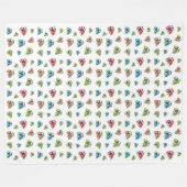 Little Tractors Fleece Blanket, White (Voorkant (Horizontaal))