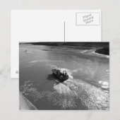 Little Trawler, Cardiff Bay Harbour - B&W Briefkaart (Voorkant / Achterkant)