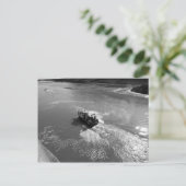 Little Trawler, Cardiff Bay Harbour - B&W Briefkaart (Staand voorkant)