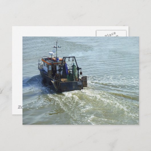 Little Trawler, Cardiff Bay Harbour Briefkaart (Voorkant / Achterkant)