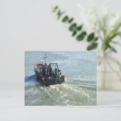 Little Trawler, Cardiff Bay Harbour Briefkaart (Staand voorkant)