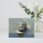 Little Trawler, Cardiff Bay Harbour Briefkaart (Staand voorkant)