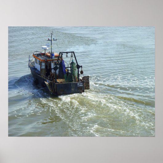 Little Trawler, Cardiff Bay Harbour Poster (Voorkant)