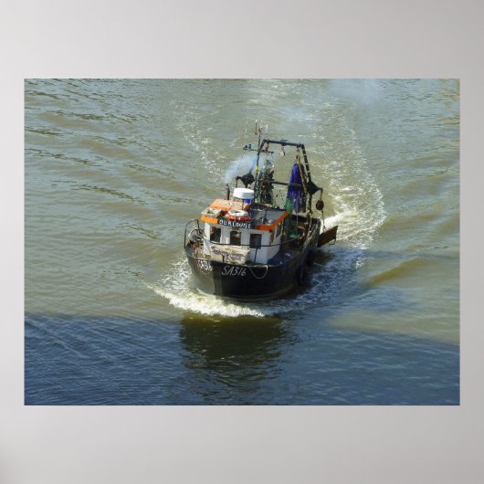 Little Trawler, Cardiff Bay Harbour Poster (Voorkant)