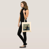 Little Trawler, Cardiff Bay Harbour Tote Bag (Voorkant (model))
