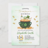 Little Treasure Baby shower Patricks Day Kaart (Voorkant)