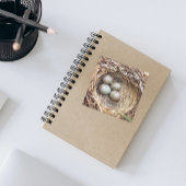 Little Treasures Bird Nest Eggs Foto Vierkante Sticker