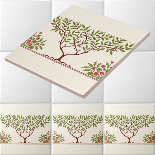 Little Tree-fries voor William Morris Tegeltje